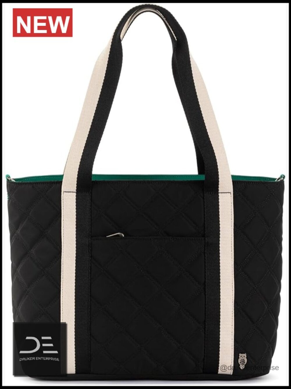 Large Tote Bag for Everyday Travel with Zipper Closure and Adjustable Crossbody